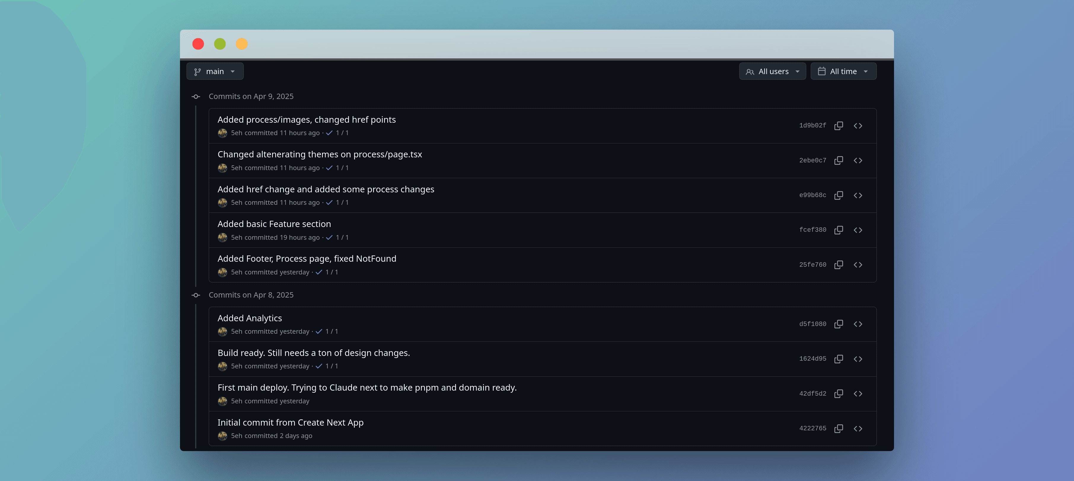 Process visualization